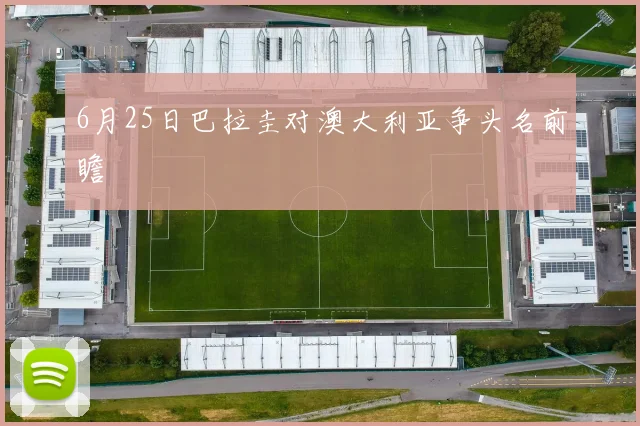6月25日巴拉圭对澳大利亚争头名前瞻